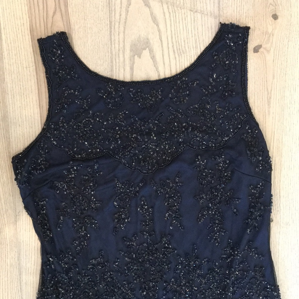 Stunning Ankle Length Beaded Evening Gown